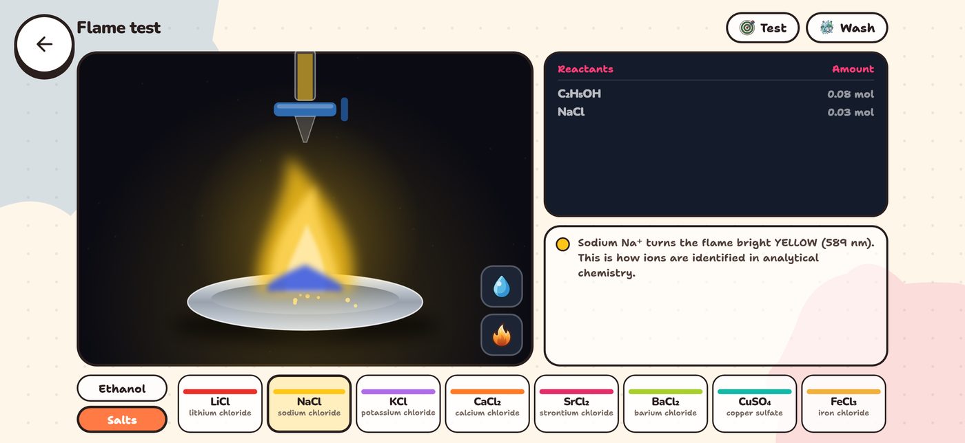 Nalukh chem on Windows — flame test simulator